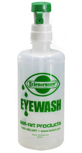 Bel-Art F24851-0000 Emergency Eye Wash Safety Station Bottle Refill, 1000ml-