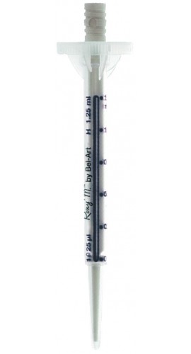 Bel-Art F37300-0011 Roxy M Universal Repeating Pipettor Tips, Sterile, 1.25ml, (Pack of 100)-