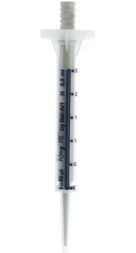 Bel-Art F37300-0012 Roxy M Universal Repeating Pipettor Tips, 2.5ml, Sterile (pack of 100)-