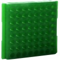 Bio Plas 0083 Microcentrifuge Tube Rack, 64 Wells, Green, (Pack of 5)-