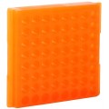 Bio Plas 0084F Microcentrifuge Tube Rack, 64 Wells, Fluorescent Orange, (Pack of 5)-