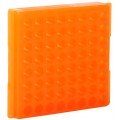 Bio Plas 0084F Microcentrifuge Tube Rack, 64 Wells, Fluorescent Orange, (Pack of 5)-