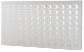 Bio Plas 0090 Microcentrifuge Tube Rack, 96 Wells, Natural, (Pack of 5)-