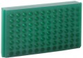 Bio Plas 0093 Microcentrifuge Tube Rack, 96 Wells, Green, (Pack of 5)-