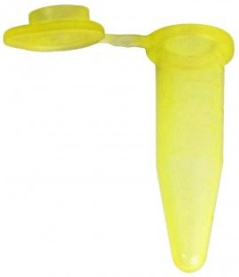 Bio Plas 4032 G-Tube, Flat Top Microcentrifuge Tube, 1.5mL, Yellow, (Pack of 500)-