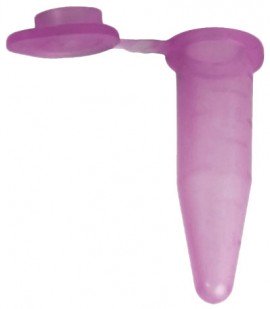 Bio Plas 4037S G-Tube Lavender Sterile Premium Flat-Top Microcentrifuge Tube, 1.5 mL, 500-pack-