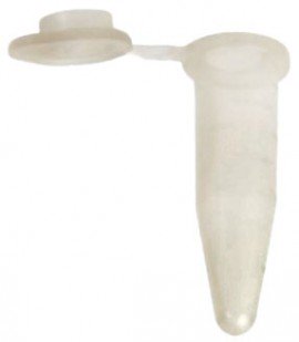 Bio Plas 4040S G-Tube Natural Sterile Premium Flat-Top Microcentrifuge Tube, 0.6 mL, 500-pack-