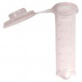 Bio Plas 4050S G-Tube Natural Sterile Premium Flat-Top Microcentrifuge Tube, 2 mL, 500-pack-