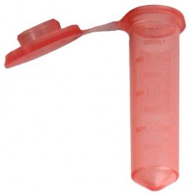 Bio Plas 4051S G-Tube Red Sterile Premium Flat-Top Microcentrifuge Tube, 2 mL, 500-pack-