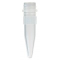 Bio Plas 4202SLS Siliconized Microcentrifuge Tube with Conical Screw Cap, 1.5mL, Sterile, Natural, (Pack of 1000)-