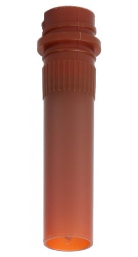 Bio Plas 4204AS Conical Microcentrifuge Tube with Skirt Screw Cap, Sterile, 2.0mL, Amber, (Pack of 500)-