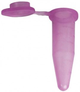 Bio Plas 4307 Flat Top Microcentrifuge Tube, 1.5mL, Lavender, (Pack of 500)-