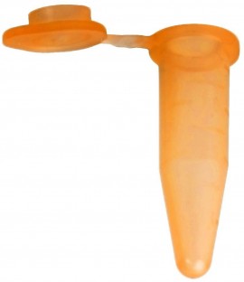Bio Plas 4321 Flat Top Microcentrifuge Tube, 0.5mL, Orange, (Pack of 500)-