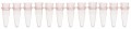 Bio Plas 5020-1 Thin Wall Micro Tube, 12 Tubes/Strip, 0.2mL, Natural, (Pack of 100)-