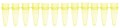 Bio Plas 5020-3 Thin Wall Micro Tube, 12 Tubes/Strip, 0.2mL, Yellow, (Pack of 100)-