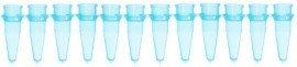 Bio Plas 5020-4 Thin Wall Micro Tube, 12 Tubes/Strip, 0.2mL, Blue, (Pack of 100)-