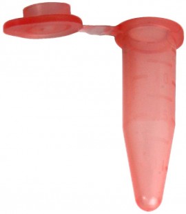 Bio Plas 5050-2 Thin Wall Micro Tube with attached Cap, 0.5mL, Red, (Pack of 1000)-