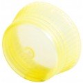 Bio Plas 6580 Uni to Flex Safety Caps for 12mm Culture Tubes &amp; 13mm Blood Collecting Tubes, Yellow, (Pack of 1000)-