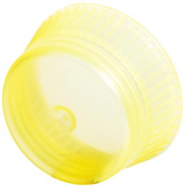 Bio Plas 6630 Uni to Flex Safety Caps for 13mm Culture Tubes, Yellow, (Pack of 1000)-