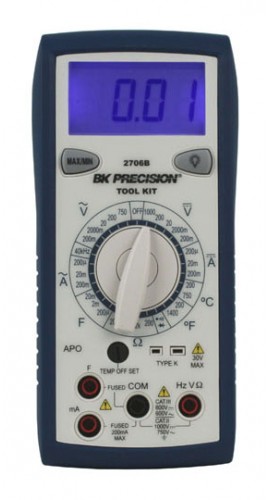 B&amp;K Precision 2706B Tool Kit Digital Multimeter with temperature-