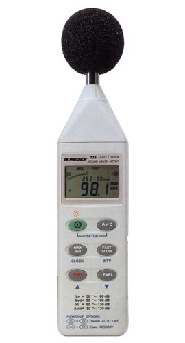 B&amp;K Precision 735 Data Logging Digital Sound Level Meter with RS-232 software and cable-