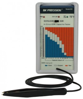 B&amp;K 881 In-Circuit ESR and DC Resistance Capacitor Tester, 0.1 to 30 &amp;ohm;-