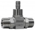 Blancett 1100 Nickel Bindery Turbine Flow Meter for aggressive applications, 0.75 to 7.5 gpm, 1&amp;quot; male NPT-