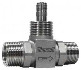 Blancett 1100 Turbine Flow Meter with 1&amp;quot; male BSPP end connections, 2 to 15 gpm, &amp;frac34;&amp;quot;-