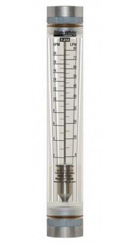 Blue-White F-40750LN-12 F-410 Series Flowmeter-