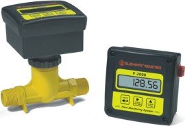 Blue-White RTS150M2LM2 Flow Rate &amp; Totalizer 1/2&quot; MNPT Paddlewheel Flowmeter-