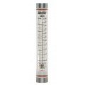 Blue-White F-40375LN-8 Acrylic Flowmeter with 316 SS Guide Rod, 0.1 to 1GPM, 1/2in Female NPT-