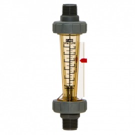 Blue-White F-44375L-8 Flow Meter, 1/2", in-line 0.1-1.0 Gpm Water-