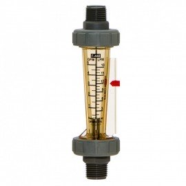 Blue-White F-44375L-8 Flow Meter, 1/2&quot;, in-line 0.1-1.0 Gpm Water-
