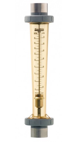 Blue-White F-451002LHN Flow Meter, 1&quot;, in-line, 2.0-20 Gpm Water-