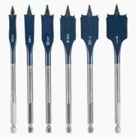 Bosch DSB5006 Daredevil Standard Spade Bit Set, 6-piece-