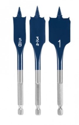 Bosch DSBS5003 DareDevil&amp;trade; Stubby Length Spade Set, 3-piece-