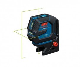 Bosch GCL165-42GL Green-Beam Self-Leveling Cross-Line Laser with Plumb Points and Li-Ion Battery-