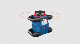 Bosch GRL4000-80CH REVOLVE4000 Connected Self-Leveling Horizontal Rotary Laser Kit, 18 V 4 Ah compact battery-