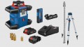 Bosch GRL4000-80CHK REVOLVE4000 Connected Self-Leveling Horizontal Rotary Laser Kit, 18 V 4 Ah compact battery-