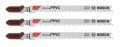 Bosch T102H T-Shank Jigsaw Blade for PVC, 3&amp;quot;, 3-pack-