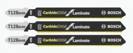 Bosch T128BHM3 3-piece Carbide-Strip T-Shank Jigsaw Blades, 3&amp;frac58;&amp;quot; 14 tpi-