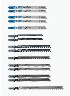 Bosch T15RC T-Shank Wood and Metal Cutting Jigsaw Blade Set, 15-set-