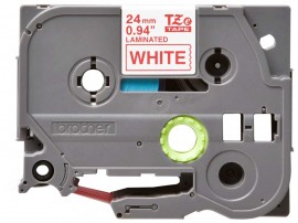 Brother TZE252G Red on White Tape for the P-Touch, 0.94&amp;quot; x 26.25'-