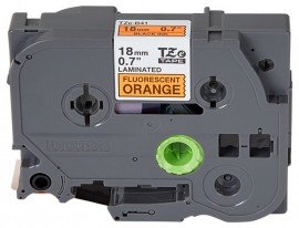 Brother TZEB41G Black on Fluorescent Orange Tape for the P-Touch, 0.7&amp;quot; x 16.4&#039;-