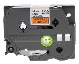 Brother TZEB51 Black on Fluorescent Orange Tape for the P-Touch, 0.94&amp;quot; x 16.4'-
