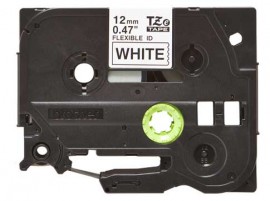 Brother TZEFX231G Black on White Flexible ID Tape, 0.47&amp;quot; x 26.25&#039;-