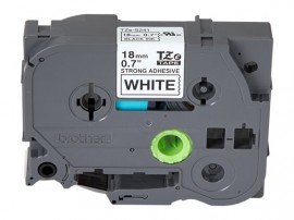 Brother TZES241G Black on White Tape with extra strength adhesive, 0.7&amp;quot; x 26.25&#039;-
