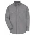 Bulwark SLU2 Men's Midweight FR Dress Uniform Shirt, silver grey, xl-