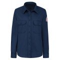 Bulwark SLU3 Women&#039;s Midweight FR Dress Uniform Shirt, navy, medium-