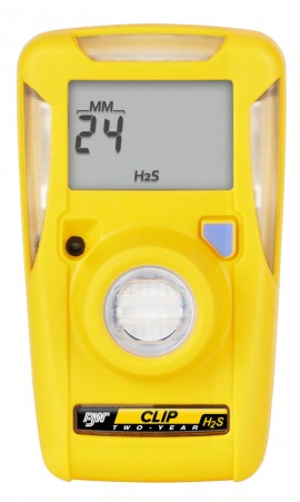 Honeywell BW Clip Series Single-Gas Detector, H<sub>2</sub>S, 0 to 100 ppm, three-year-
